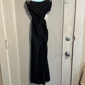 Zara black dress with center cut outs